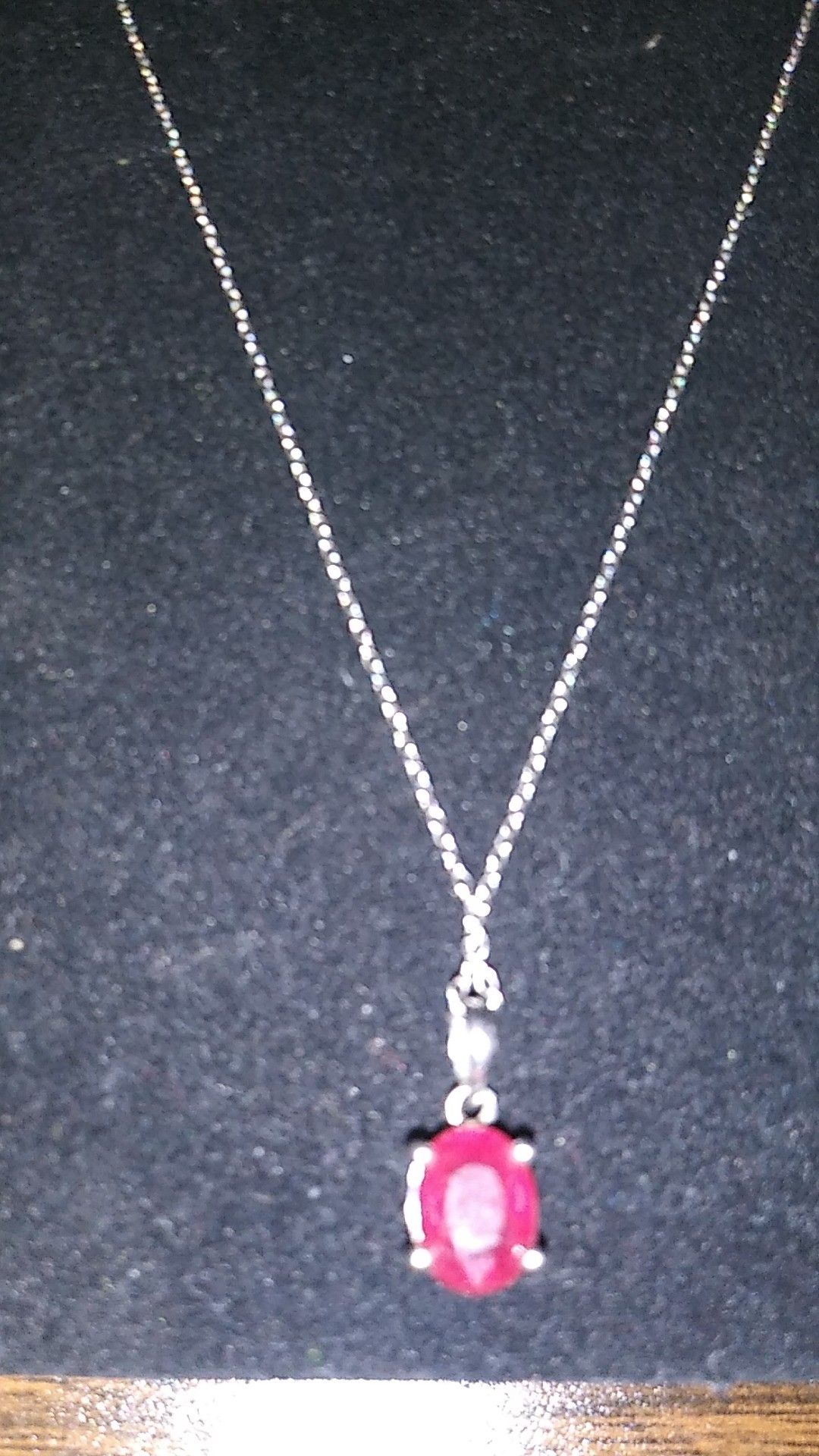 Sterling Silver Chain with 1 ct Ruby,New Products : American Fashion Style Bags On Sale