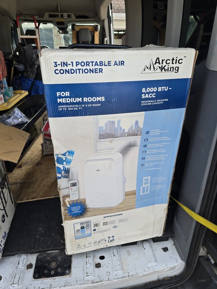 Arctic king 8000 btu 3 in 1 portable air conditioner