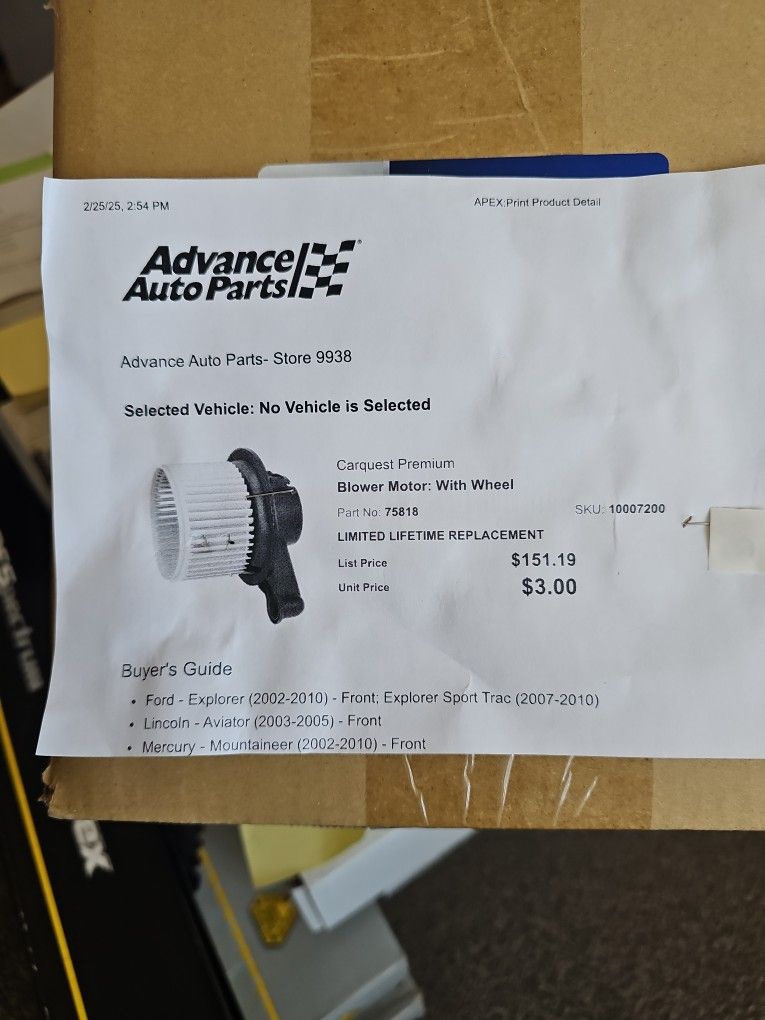 HvacBLOWER MOTOR WITH WHEEL.