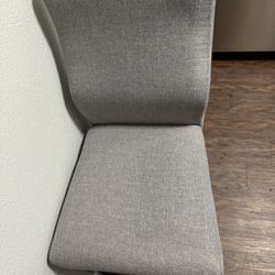 Pair of Grey Counter-Height Barstools – $150