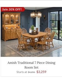 Amazing Amish Dining Room Set