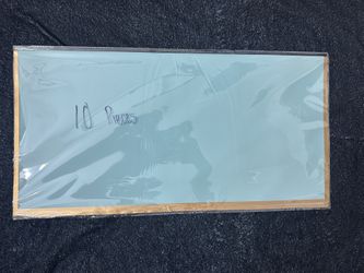 Light Blue With Gold Edges Floral Paper 10 Ct