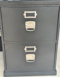Pottery Barn 2-Drawer Filing Cabinet – Like New - Black