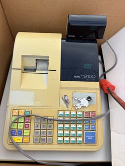 Royal Alpha 9150 Electronic Cash Register w/ Customer Display, Keys, Box & Receipt Rolls – $99 FIRM