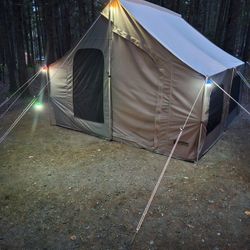 Kodiak Canvas Tent 10x10, Stove ready, Mats Included 