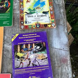 Dungeons and dragons books and modules