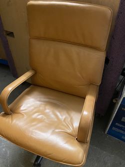 Leather Swivel Desk Chair