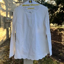 Lilly Pulitzer Long Sleeve Bekah Eyelet Top