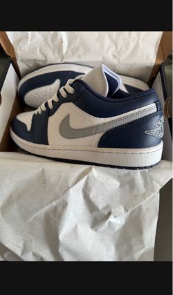 Air Jordan 1 Low Navy White Sneakers