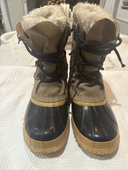 SOREL Women's 7 Manitou Buff Insulated Felt-Lined Waterproof Winter Snow Boots