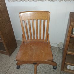 Wooden Rolling Chair