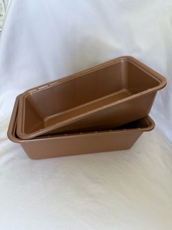 5x8 Inch Brown Baking Trays Set of 2
