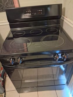 Black Glass Stove Top Oven