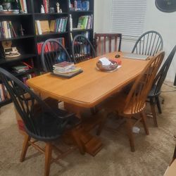 Farmhouse Style Dining Table & Chairs