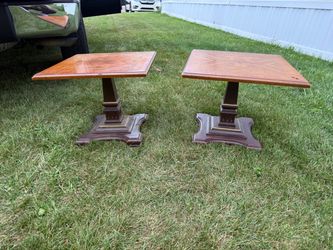 Pair of Wooden End Tables