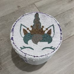 Color Changing Unicorn Children’s Ottoman 