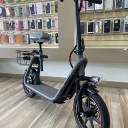 Jasion Foldable Electric Scooter With Seat And Basket! Brand New 25MPH Financing Available $10 To $99 Down To Take It Home Today!