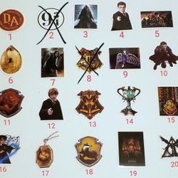 7 For $1 Harry Potter Hydroflask Water Bottle Vinyl Stickers