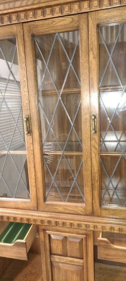 Oak China Cabinet 