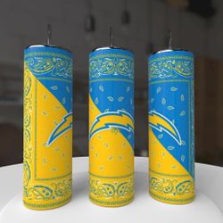 Chargers bandana Style tumbler