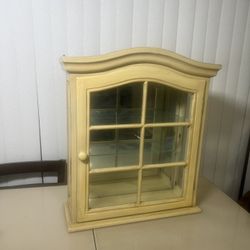 BombayWall Storage cabinet 2 Shelf Bathroom Storage Cabinet Nicknack. Used in good condition with some cosmetic blemishes. These blemishes are in the 
