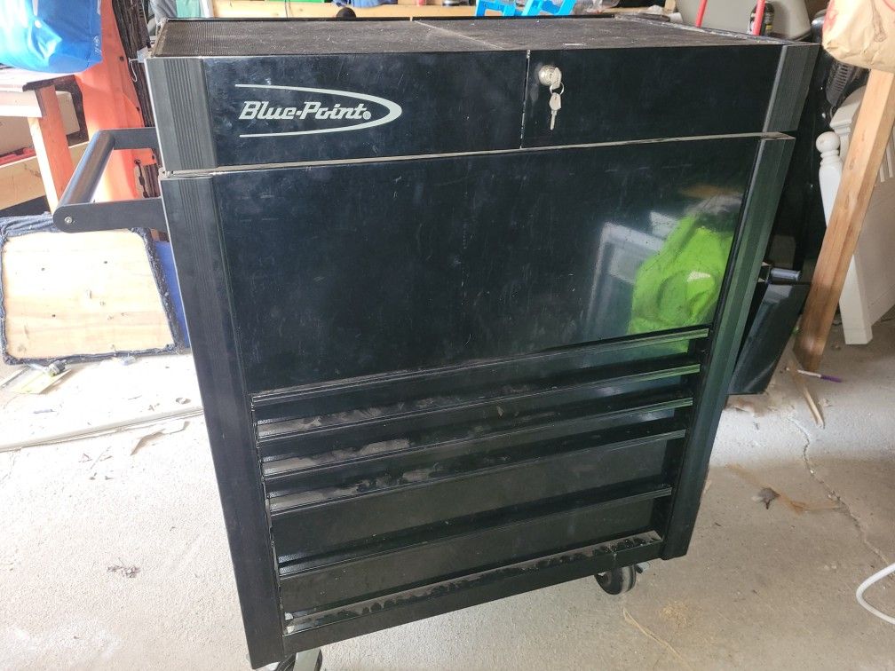Ponle así Snap-on blue-point draw tool box sliding top with side lock box $1000 OBO