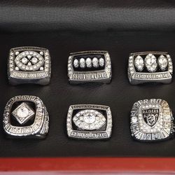 Oakland raiders 6 year Championship Ring Set