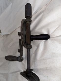 Antique Vintage Millers Falls Co. Hand Drill Bit with Shoulder Breast Brace