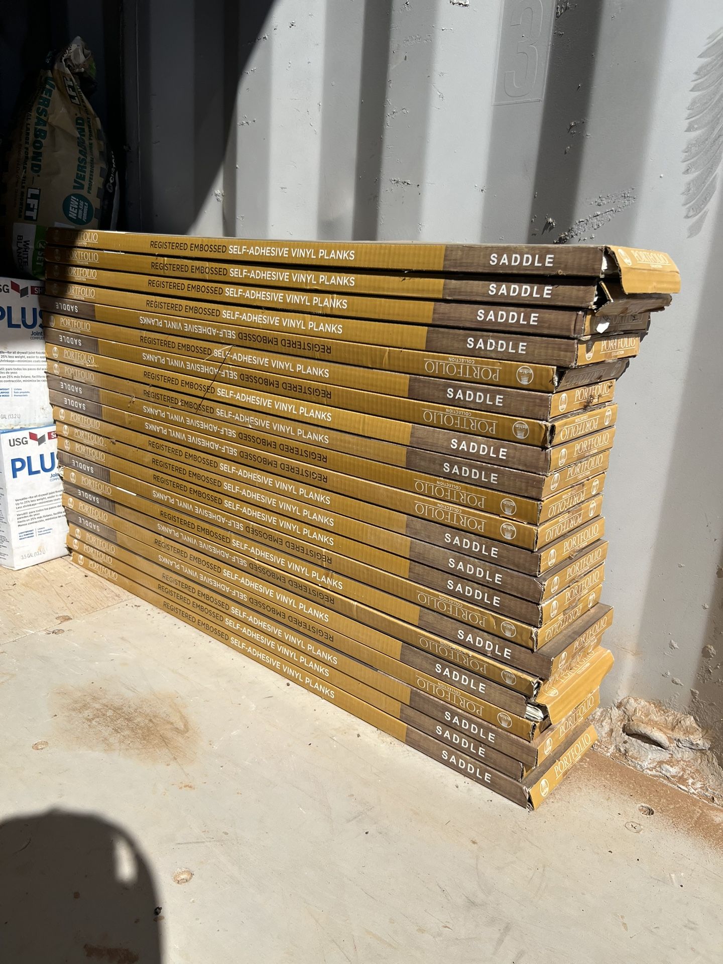 Vinyl Adhesive Wood Flooring 350 Sq Ft.