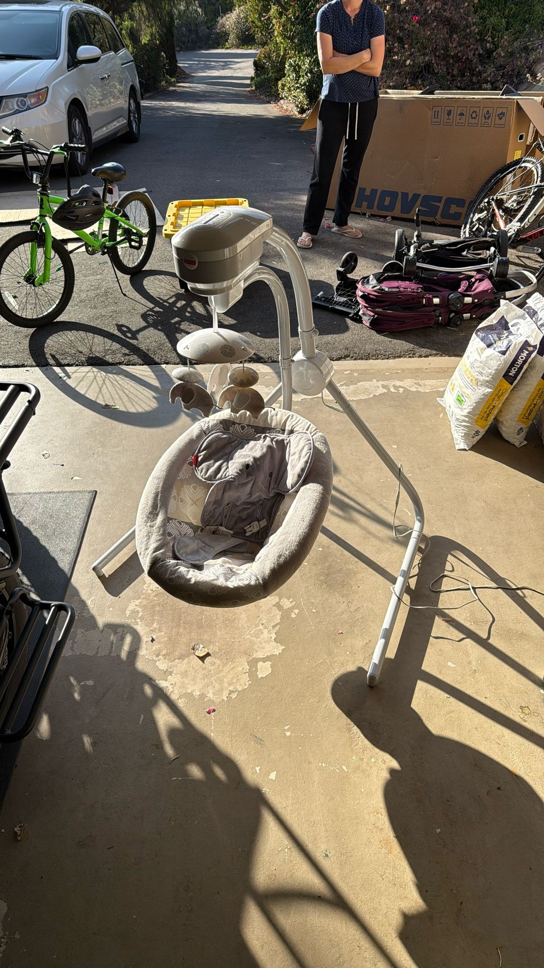 Baby swing by Fisher Price
