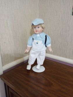 1980's Home Interior Porcelain Doll