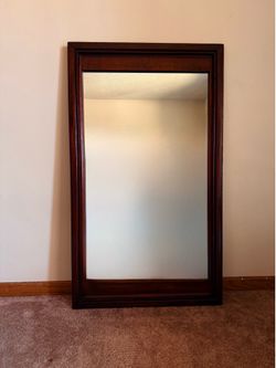 Refinished Solid Wood Mirror