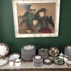 127 Dinnerware Place Setting Pieces…Plates, Bowls, Mugs Etc… Of SPLENDOR Stoneware By Sakura