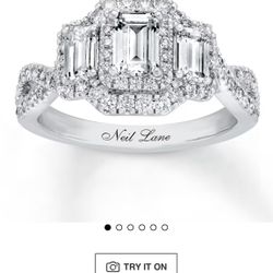 Neil Lane Engagement Ring 1.5 ct 14K White Gold