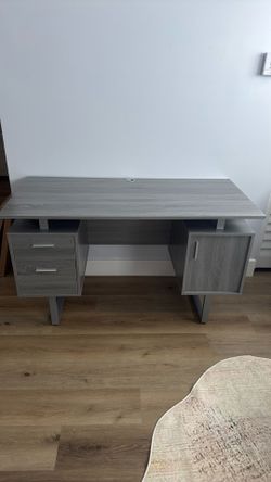 Grey desk