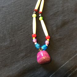 Handmade Resin Bead 1ft Necklace 