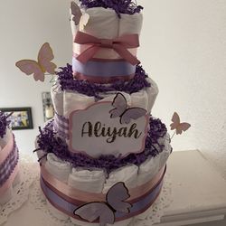 Butterfly Diaper Cake 