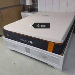 Nectar Premier Copper 14'  QUEEN Mattress *free Delivery* $799 in box