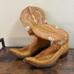 Exotic Crocodile Leather Western Boots – Men’s