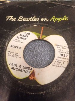 Paul and McCartney 45 vinyl
