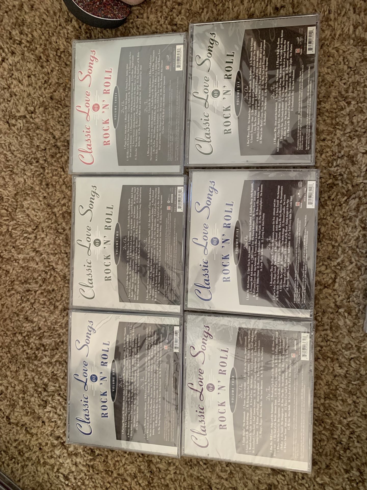 Time Life Music Classic Love songs of Rock 'N' Roll Volumes