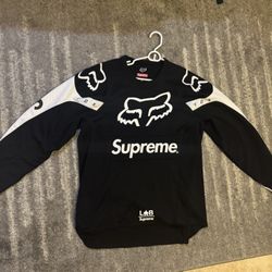 Supreme X Fox racing jersey Black And White L