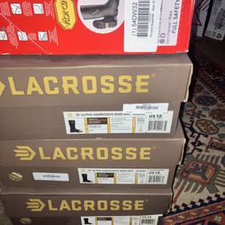 4 Pairs Of Rubber Steel Toe Boots