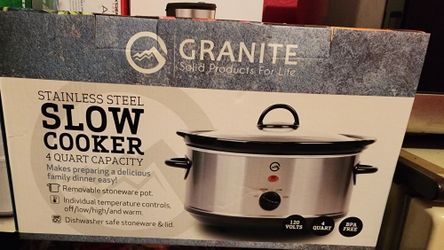 Granite Solid Product For Life Slow Cooker, Crock pot