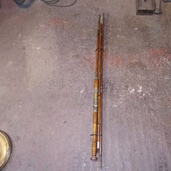 Two Bamboo Fishing Rods Vintage As Is 
