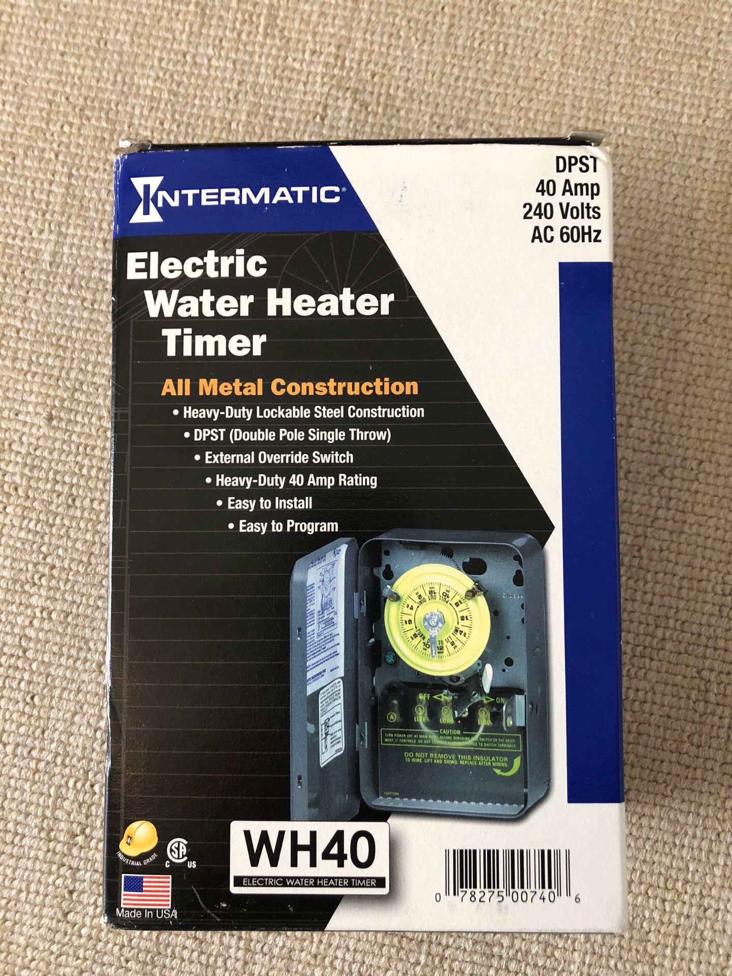 Electric water heater timer