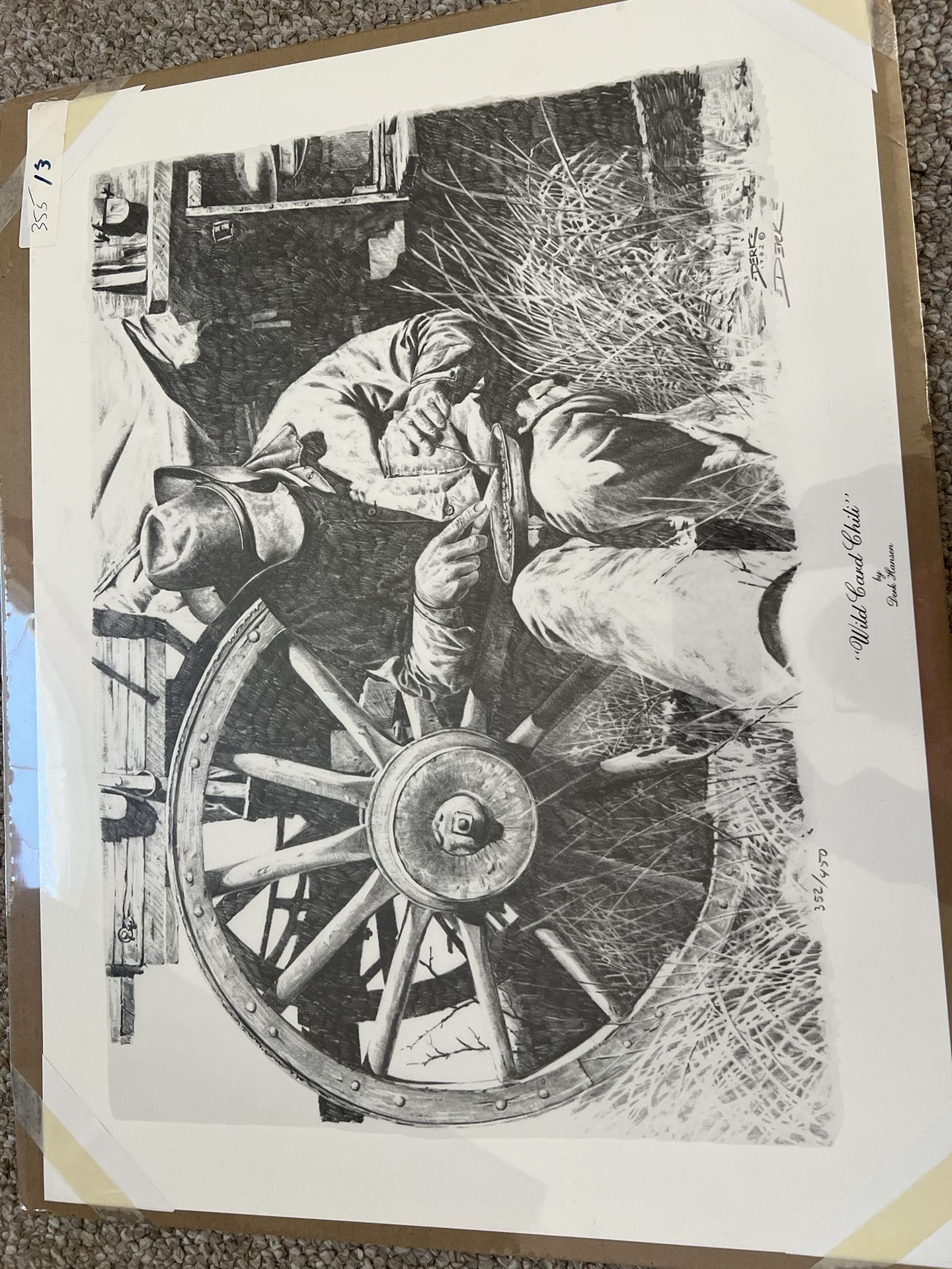 Unframed artwork