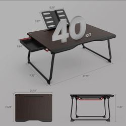 Laptop Desk for Bed, SAIJI XX-Large Foldable Bed Tray Table

