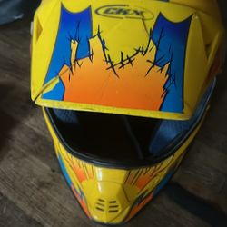 ckx dirt bike helment had cracked in visor easy fix