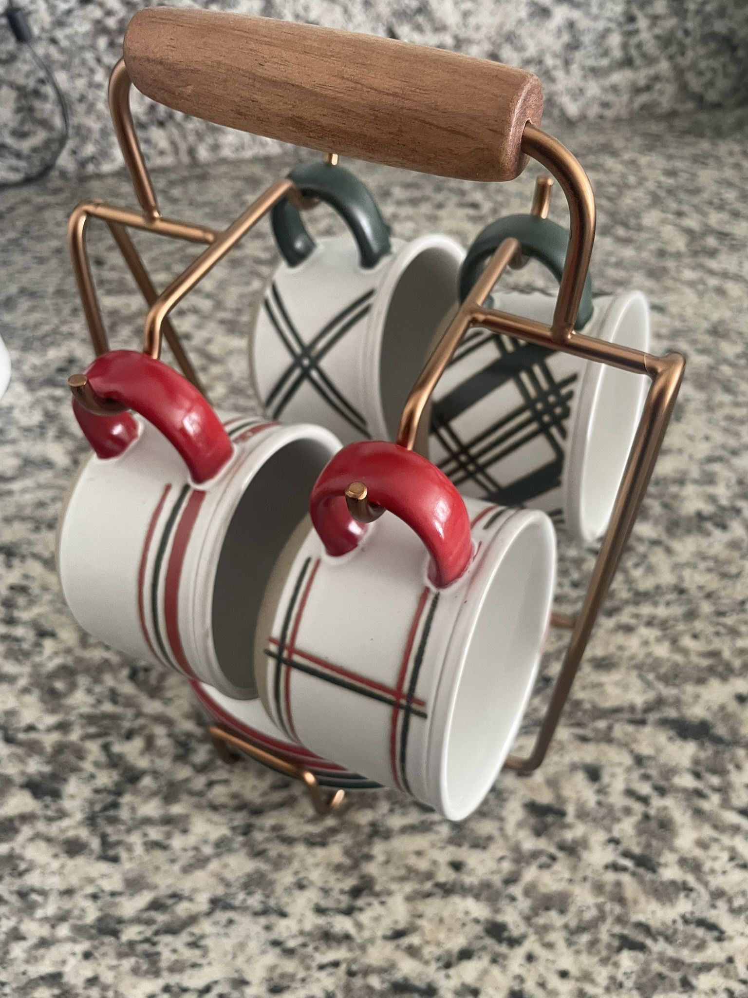 Mugs and Plates Plus Holder 